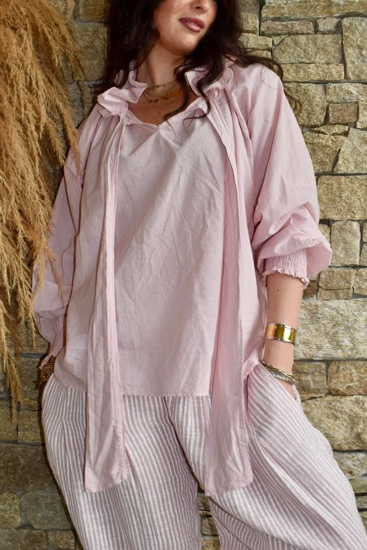 Larc Poet Blouse Rose